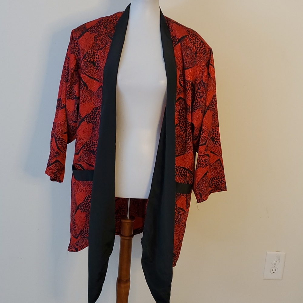 Christie of California red and black blazer